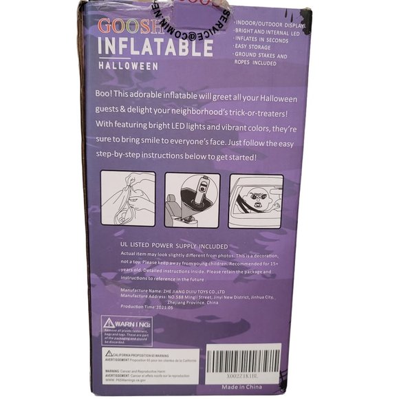 Sitting Mean Zombie Child Baby For Car LED Halloween Airblown Inflatable Decor - Picture 6 of 7